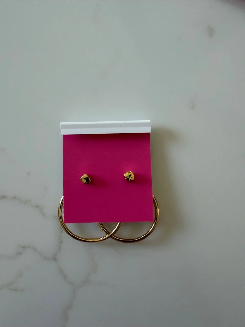Kate Spade Love Me Knot Hoop Earrings Gold Plated NWT